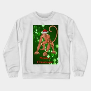 Monkey Christmas Crewneck Sweatshirt